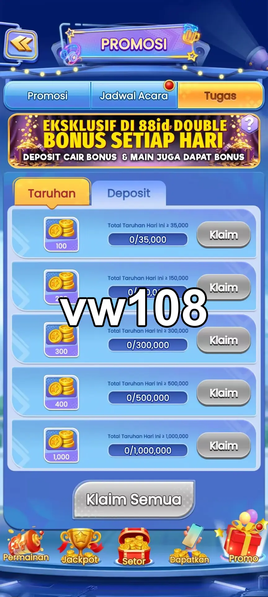 vw108 Masuk